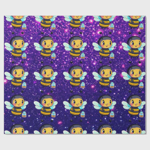 Bee Cute Charming Themed Inspired Wrapping Paper