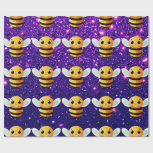 Bee Cute Charming Themed Inspired Wrapping Paper