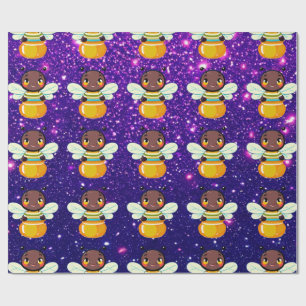 Bee Cute Charming Themed Inspired Wrapping Paper