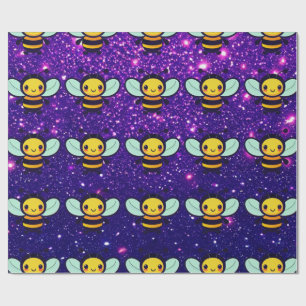 Bee Cute Charming Themed Inspired Wrapping Paper