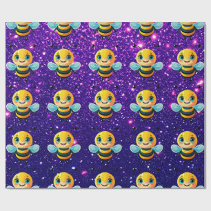 Bee Cute Charming Themed Inspired Wrapping Paper