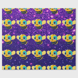 Bee Cute Charming Themed Inspired Wrapping Paper