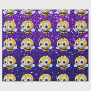 Bee Cute Charming Themed Inspired Wrapping Paper