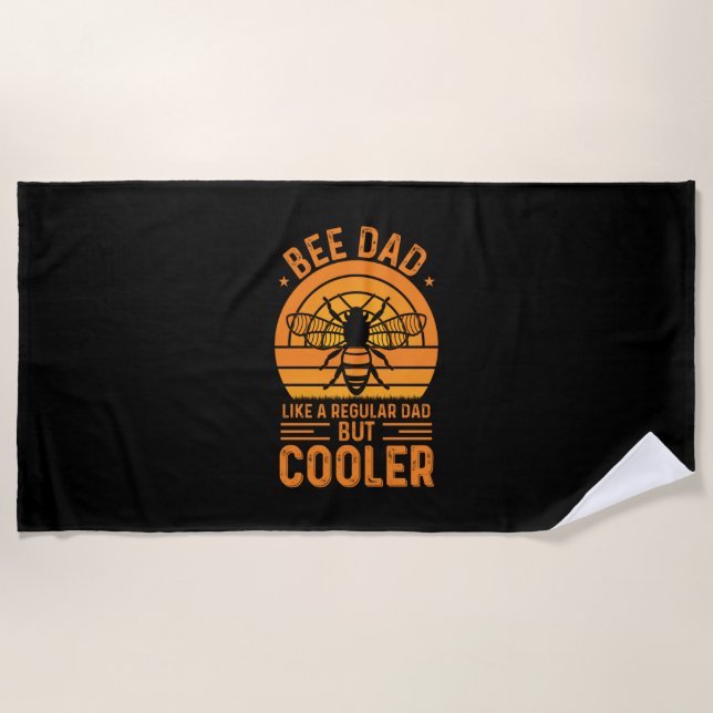 Bee Dad Beach Towel (Front)
