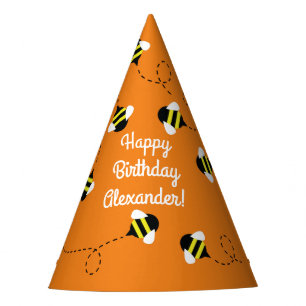 Bee Day 1st Birthday Party Hats