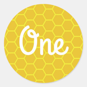 Bee Day 1st Birthday Sticker Seals