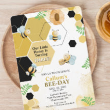 Bee-Day Birthday Invitation