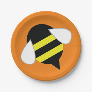 Bee Day Birthday Party Paper Plate
