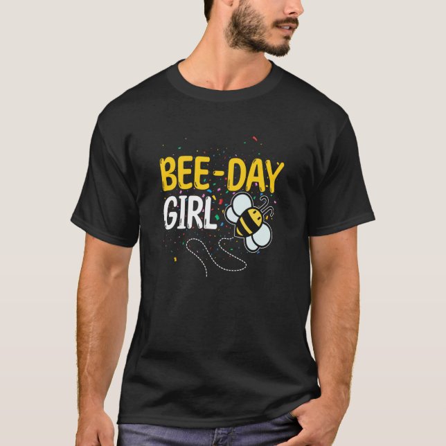 Bee Day Girl Honey Beekeeper Apiary Beekeeping Gra T-Shirt (Front)