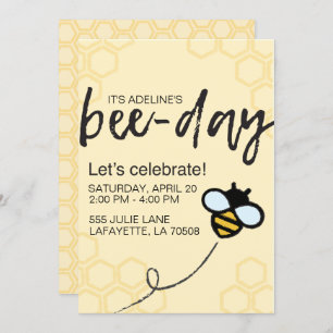 Bee-Day Invitation