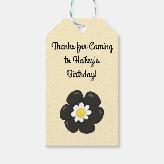 Bee-day Party Favour Tag (Front)