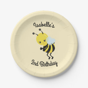 Bee-day Party Personalised Plates
