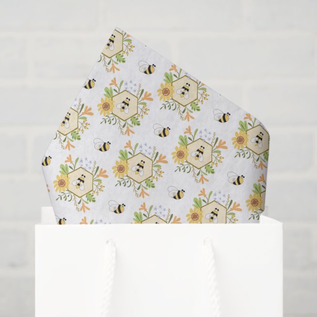 Bee Decoupage Tissue Paper (Gift Bag)