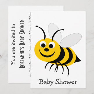 Bee Design Baby Shower Invitation