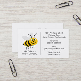 Bee Design Beekeeper Business Card