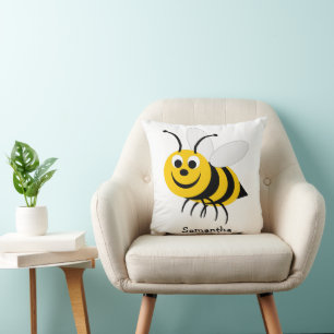 Bee Design Personalised Cushion