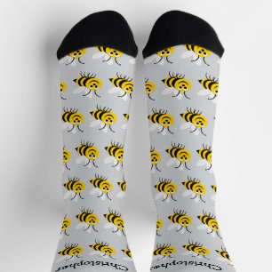 Bee Design Personalised Socks