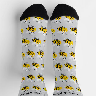 Bee Design Personalised Socks