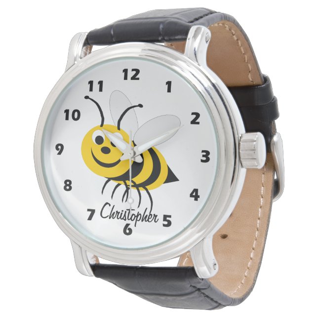 Bee Design Personalised Watch (Angled)