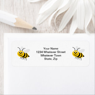 Bee Design Return Address Label