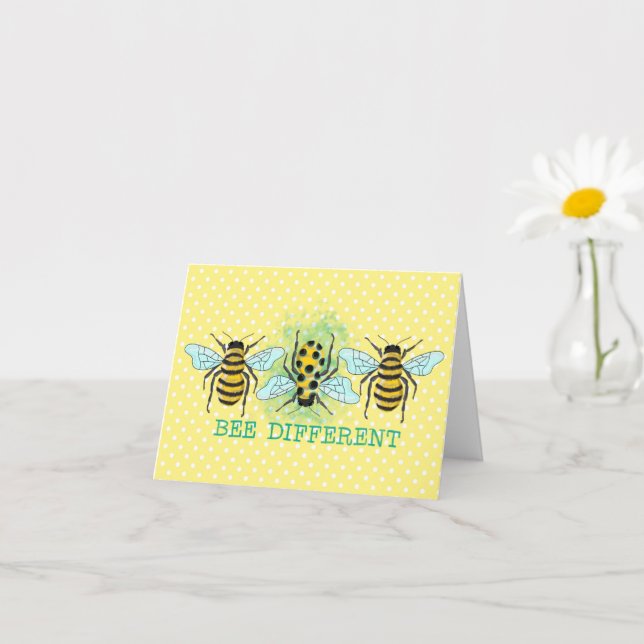 Bee Different Bumble Bee Trio Card (Small Plant)