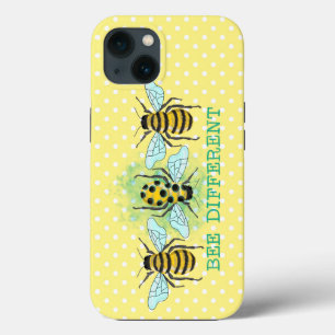Bee Different Bumble Bee Trio iPhone 13 Case