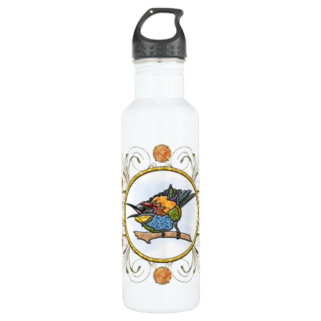 Bee Eater Bird 710 Ml Water Bottle (Front)