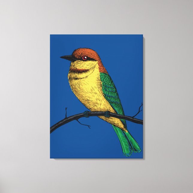 Bee eater canvas print (Front)