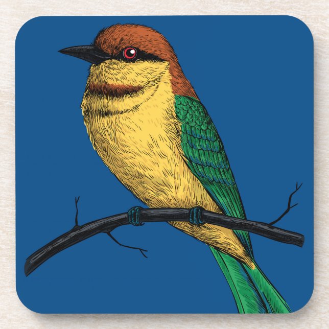 Bee eater coaster (Front)