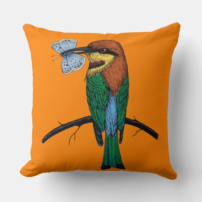 Bee eater cushion (Front)
