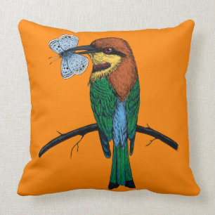 Bee eater cushion