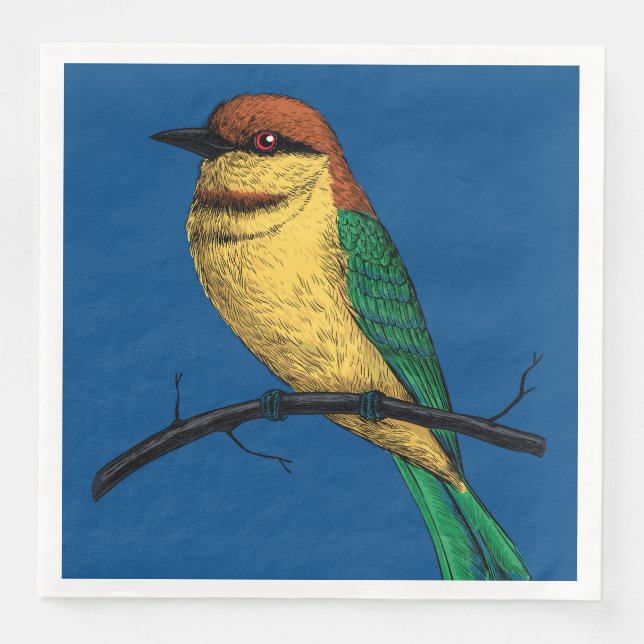 Bee eater napkin (Front)