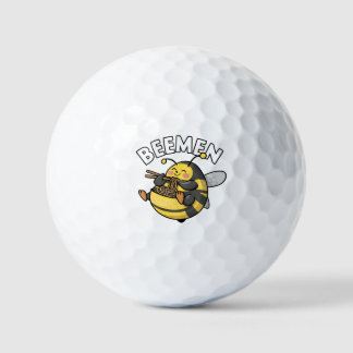 Bee Eating Ramen = BEEMEN Golf Balls