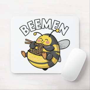 Bee Eating Ramen = BEEMEN Mouse Mat