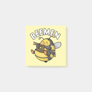 Bee Eating Ramen = BEEMEN Post-it Notes