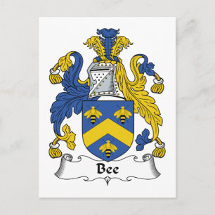 Bee Family Crest Postcard