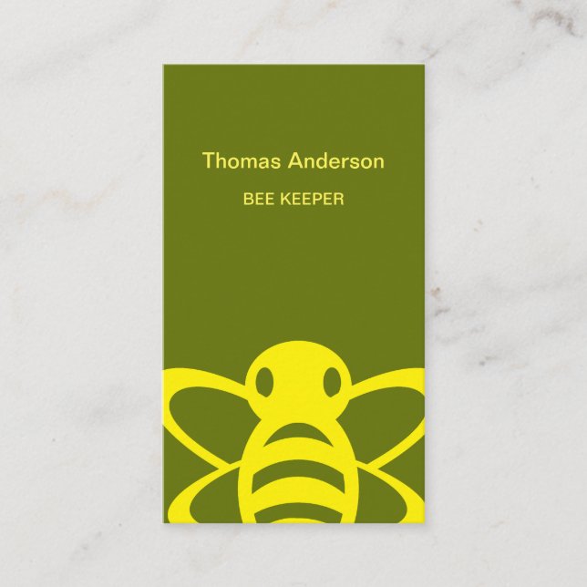 Bee Farm Bee Keeper Business Card (Front)