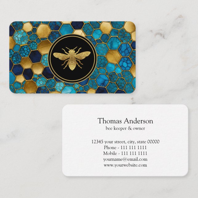 Bee Farm Bee Keeper Business Card (Front/Back)
