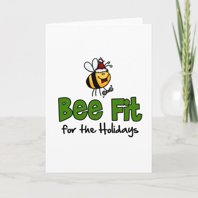 Bee Fit for the Holidays Holiday Card (Front)