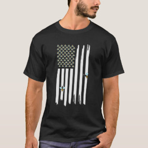 Bee Flag Graphic Apparel T-Shirt
