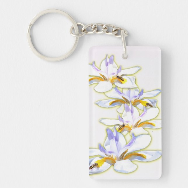Bee & Flower Key Chain (Front)