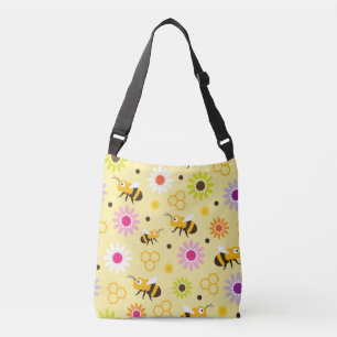 Bee & Flowers Crossbody Bag