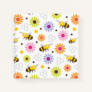 Bee & Flowers Notebook