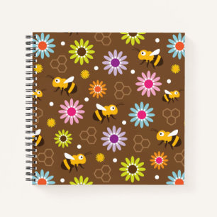 Bee & Flowers Notebook