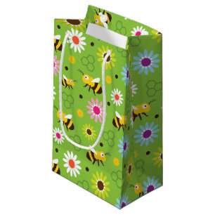 Bee & Flowers Small Gift Bag