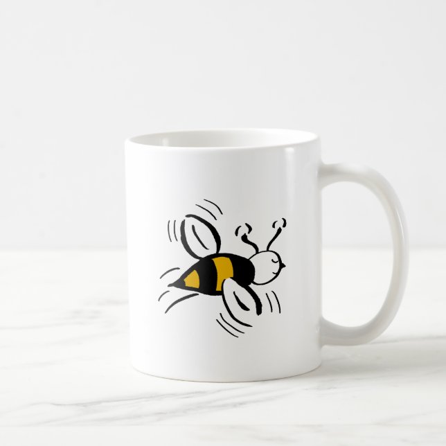Bee Free Honey and Black Coffee Mug (Right)