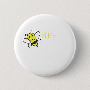 Bee Free Inspirational Design 6 Cm Round Badge