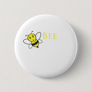 Bee Free Inspirational Design 6 Cm Round Badge