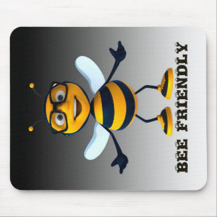 Bee Friendly Bee Gifts ,I Love Bee,Beekeeping Gift Mouse Mat