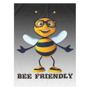 Bee Friendly Bee Gifts ,I Love Bee,Beekeeping Gift Tablecloth